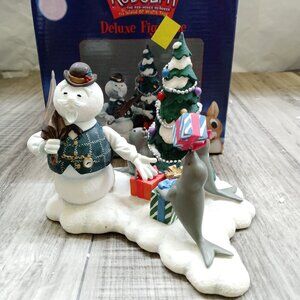 Rudolph Island of Misfits Enesco Deluxe Figure "Have a Holly Jolly Christmas"